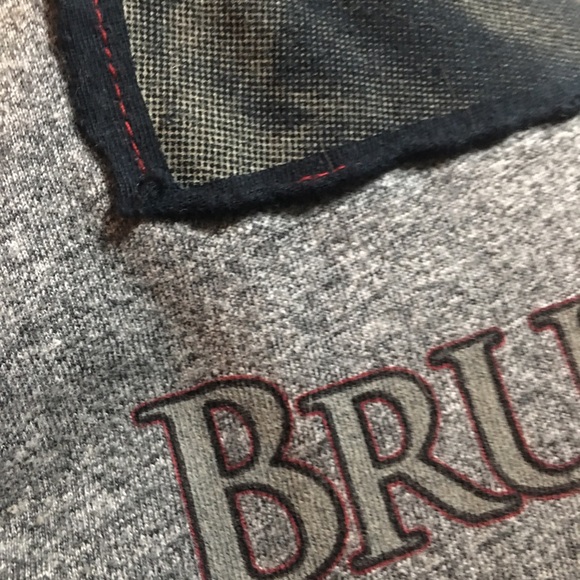 Bruce Lee gray tee with sewn on graphic and red thread - Picture 4 of 5